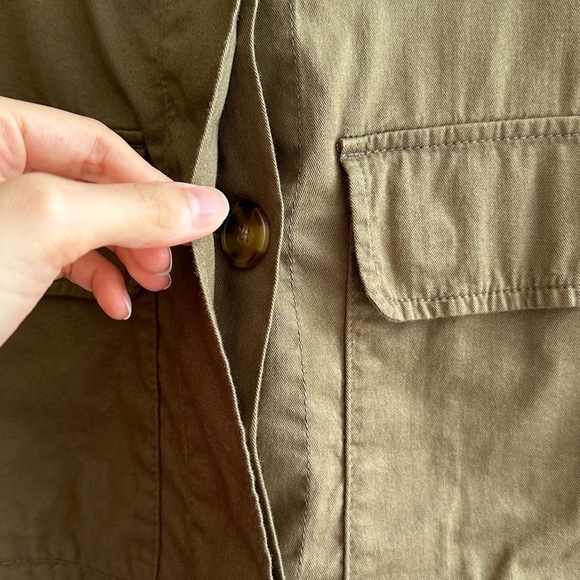 Old Navy Army Green Utility Cropped Jacket, Size Large - Picture 11 of 15